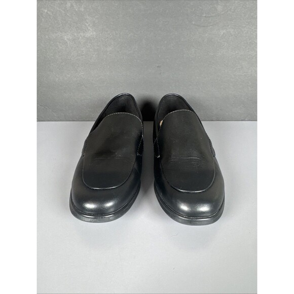 Solanz Sole Comfort Banks Women’s Size‎ 7 M Black Slip On Loafers - Picture 3 of 9